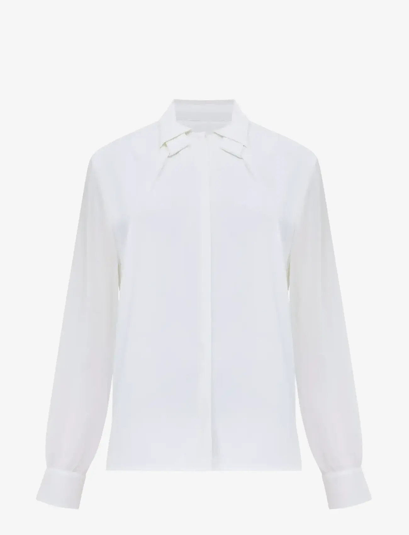 French Connection - AREZZO CREPE COLLAR DETAIL SHI - langärmlige blusen - summer white - 1