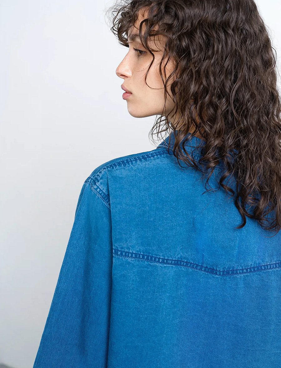 French Connection - ZAVES CHAMBRAY POCKET SHIRT - denimskjorter - medium bleach wash - 3