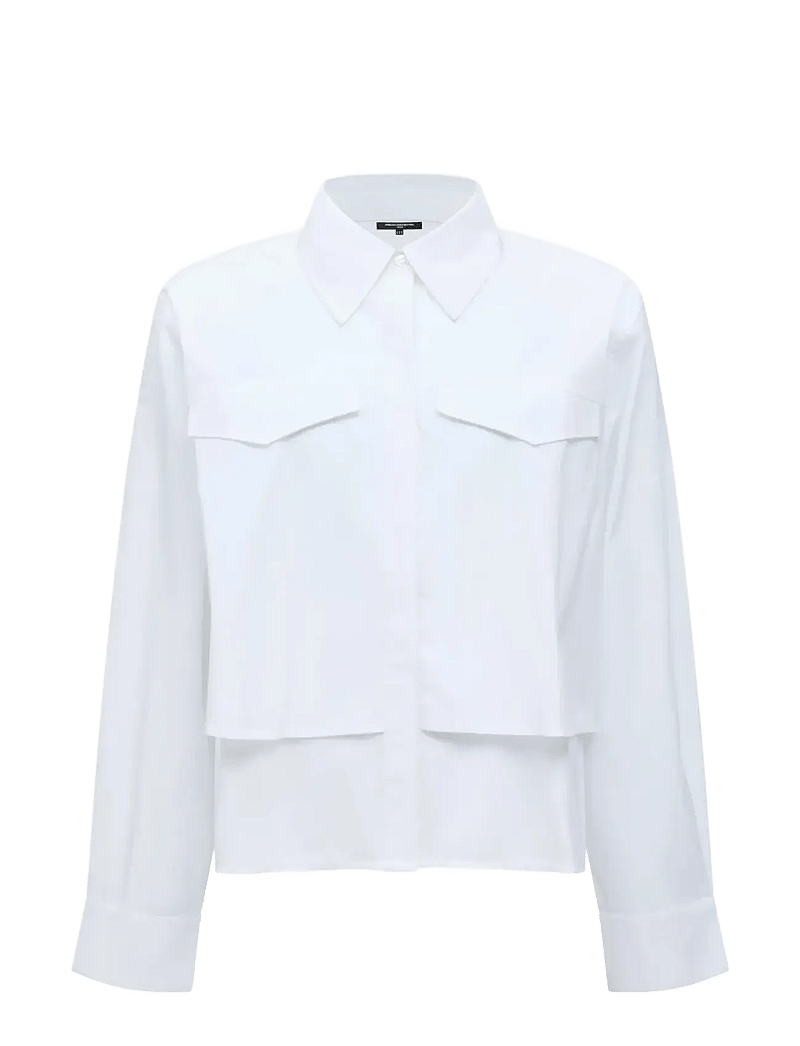 French Connection - CAMBRIA MILLA MIX SHIRT - langærmede skjorter - linen white - 1