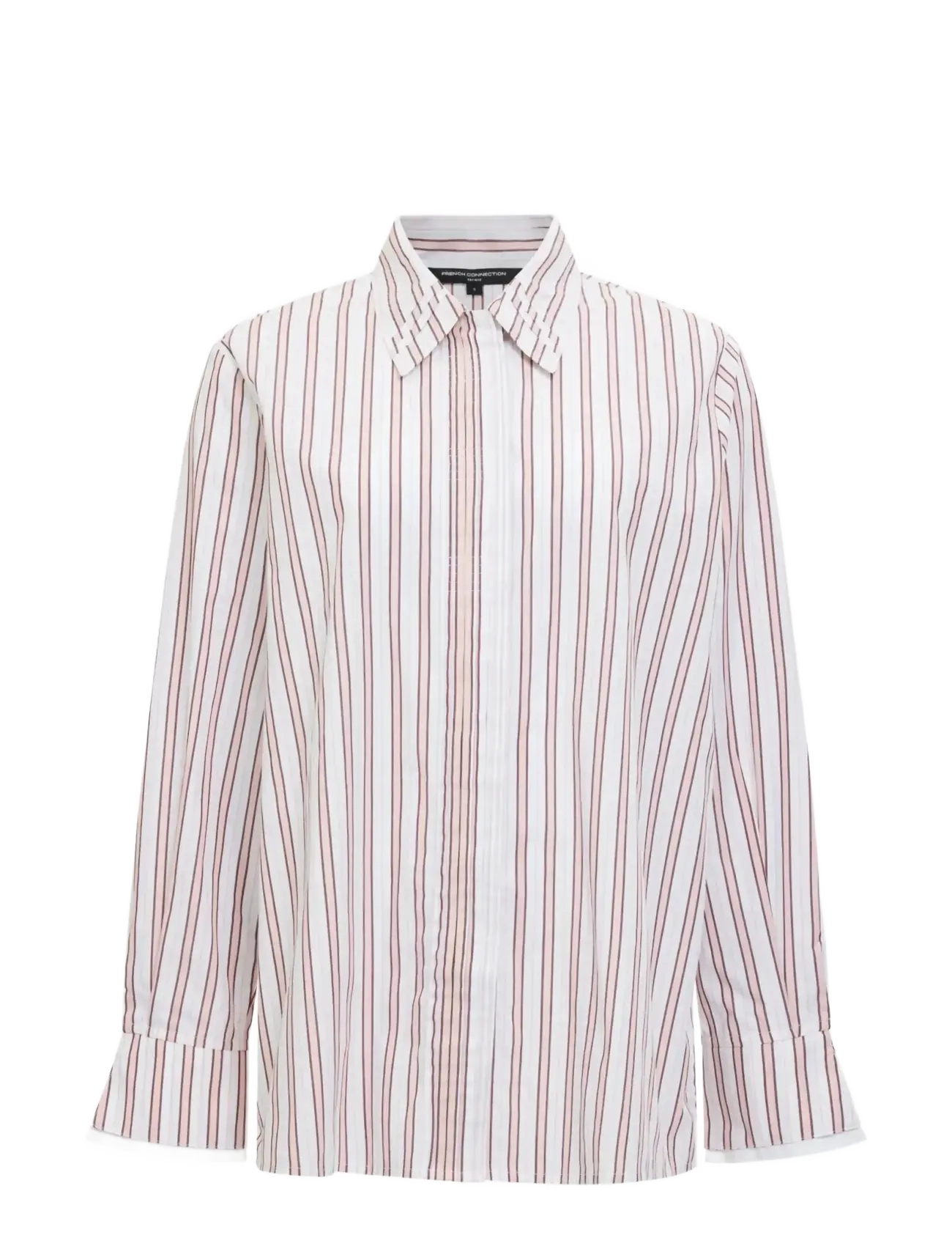 FRENCH CONNECTION Cambria Baumwolle Pintuck Shirt Weiß - XS - Damen