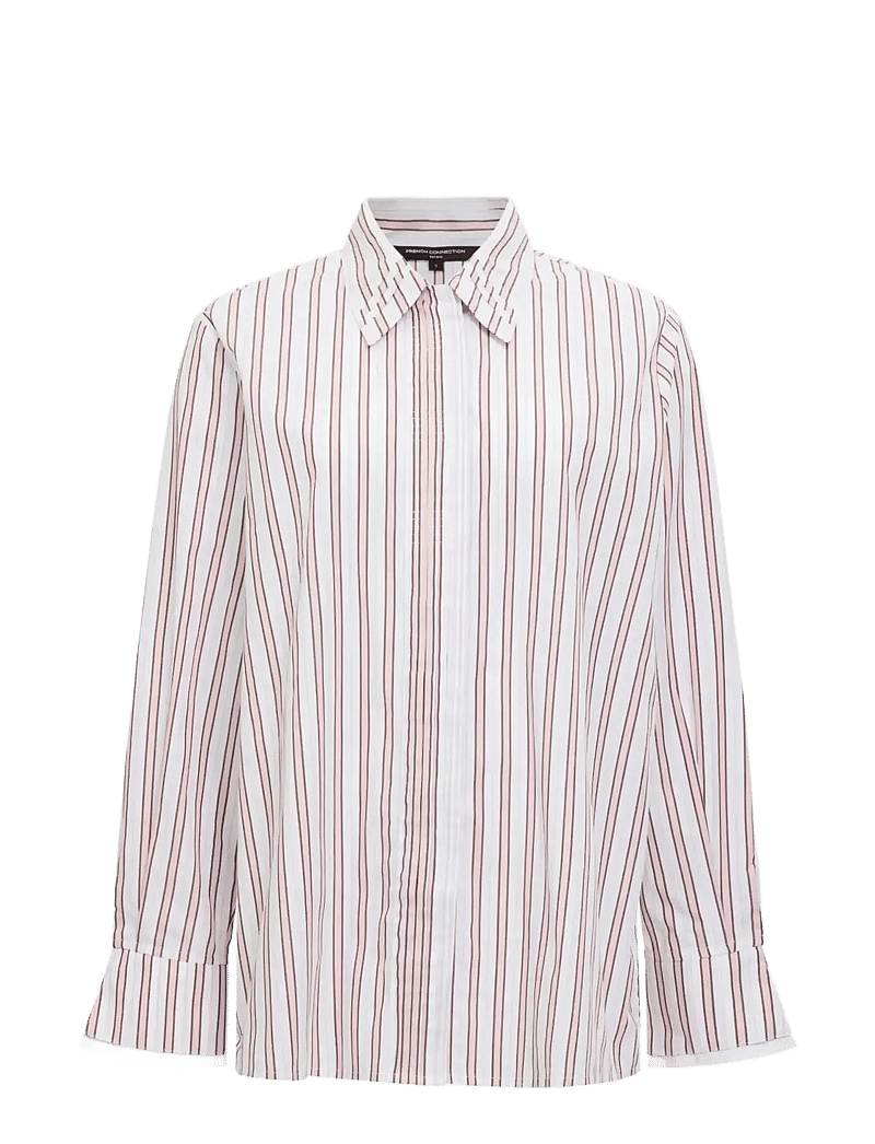 French Connection - CAMBRIA COTTON PINTUCK SHIRT - langärmlige hemden - powder pink multi - 1