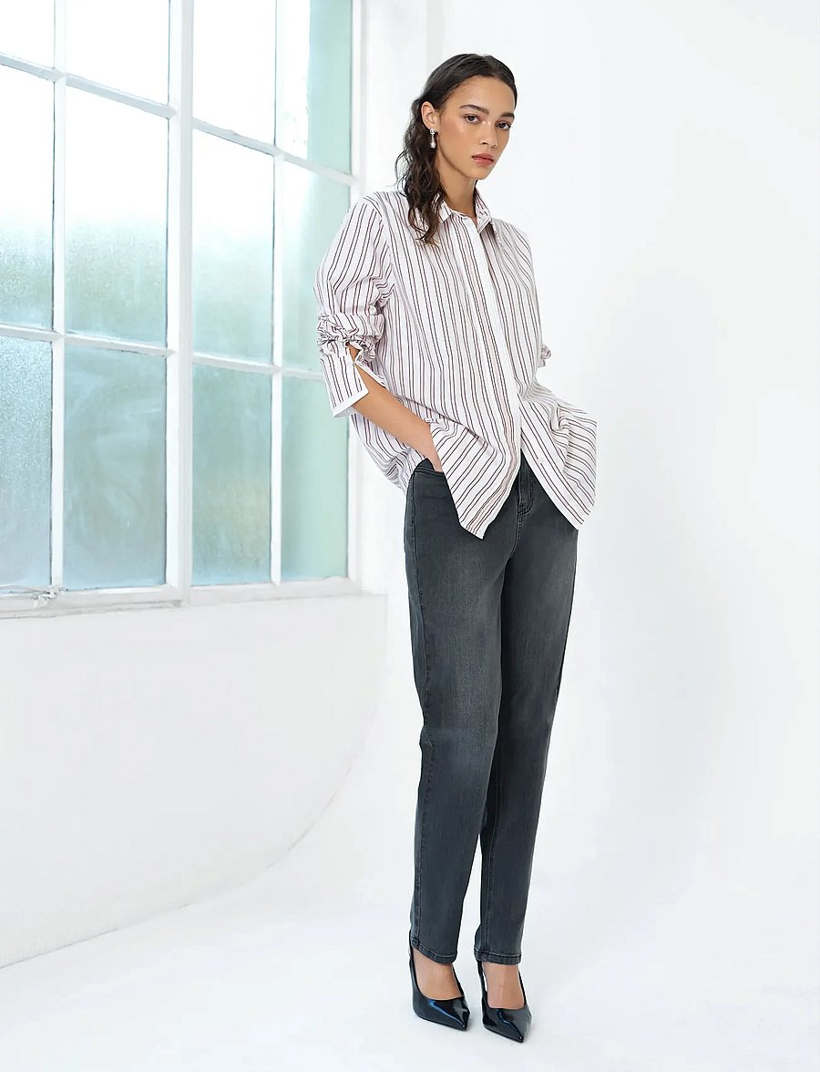 French Connection - CAMBRIA COTTON PINTUCK SHIRT - langærmede skjorter - powder pink multi - 4