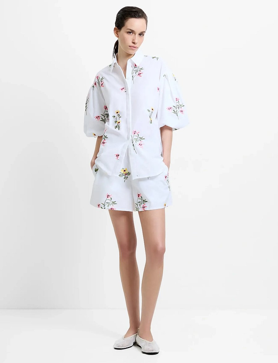 French Connection - CAMBRIA COTTON SS SHIRT - kortærmede skjorter - linen white - 2