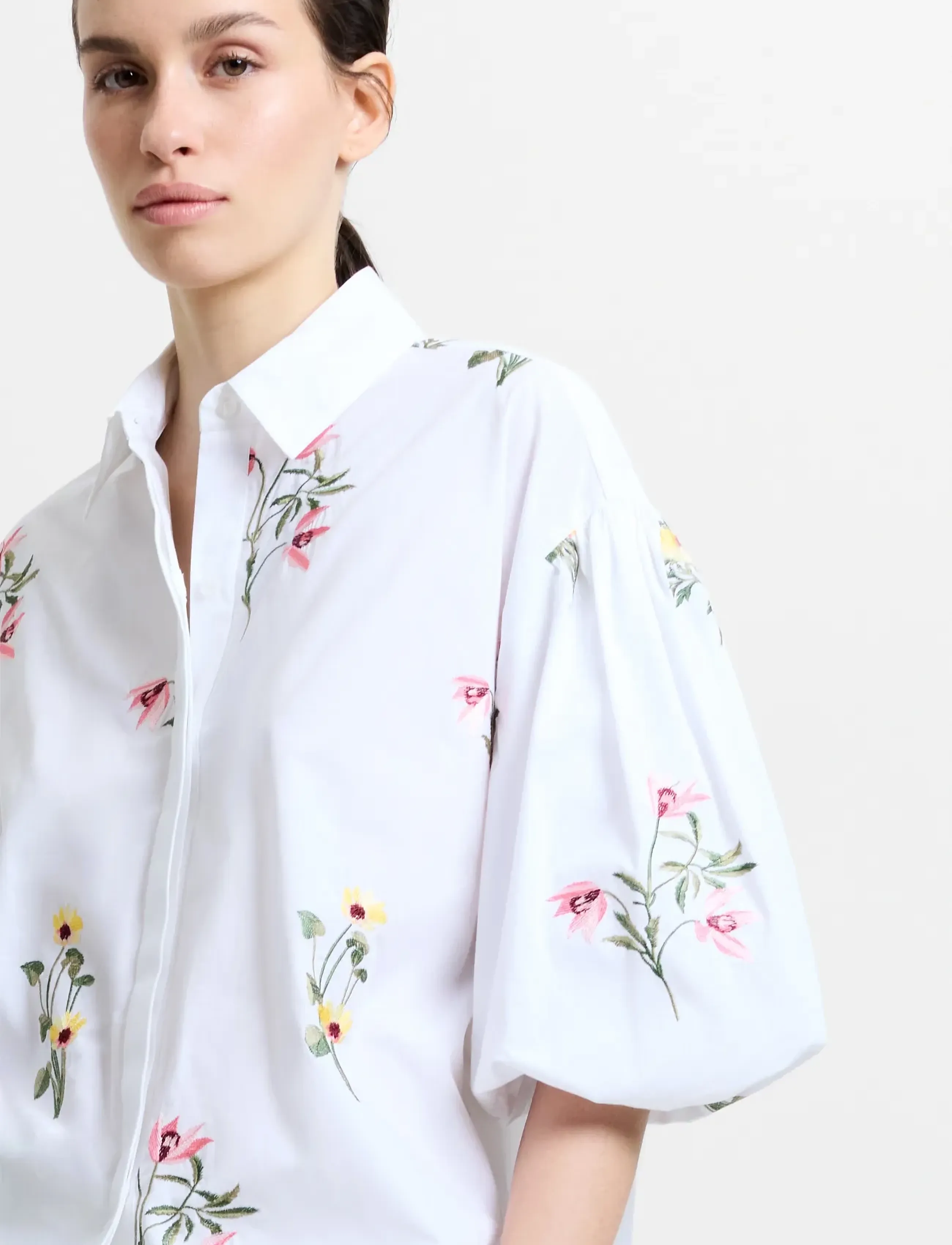 French Connection - CAMBRIA COTTON SS SHIRT - kortärmade skjortor - linen white - 4