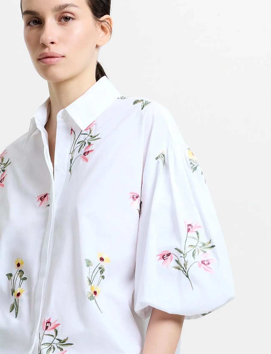 French Connection - CAMBRIA COTTON SS SHIRT - kortærmede skjorter - linen white - 4