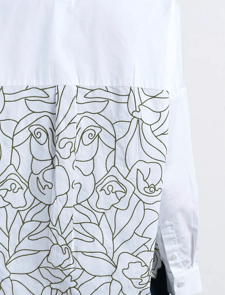French Connection - LOTTA ALEXIS CUTOUT BACK SHIRT - long-sleeved shirts - linen white/khaki - 5