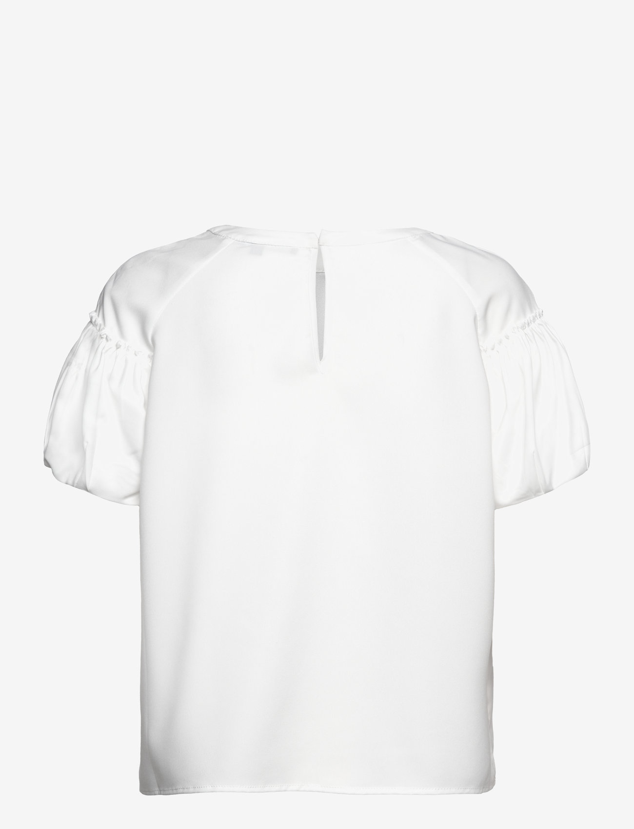French Connection - CREPE LIGHT PUFF SLEEVE TOP - t-shirts - summer white - 2