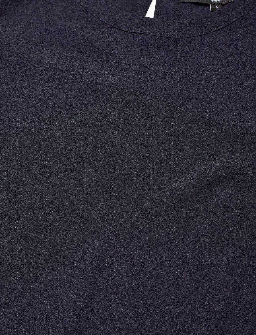 French Connection - CREPE LIGHT PUFF SLEEVE TOP - t-shirts - utility blue - 3