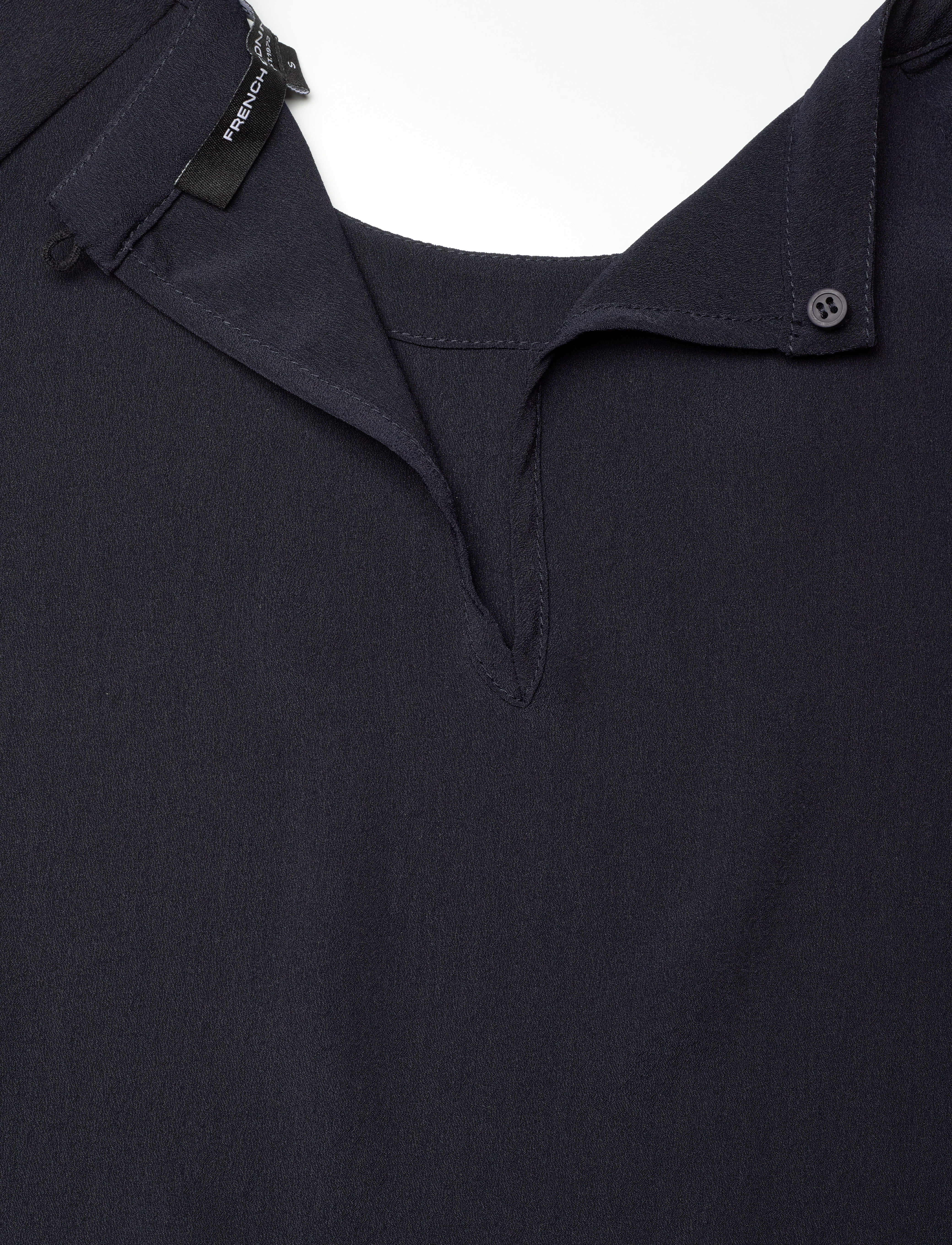 French Connection - CREPE LIGHT PUFF SLEEVE TOP - t-shirts - utility blue - 4
