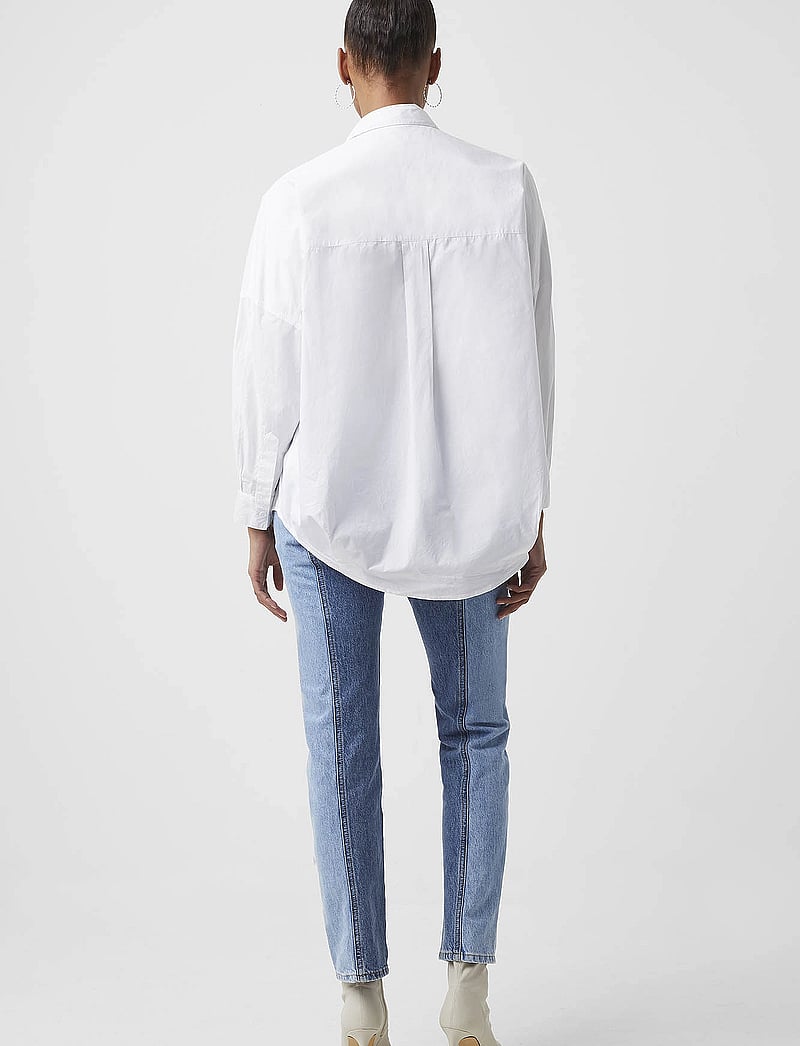 French Connection - RHODES L/S POPOVER - long-sleeved shirts - linen white - 4