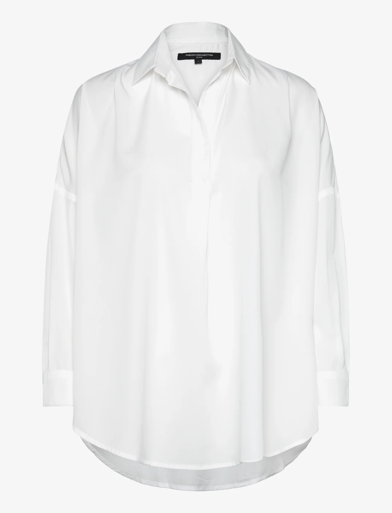 French Connection - RHODES RECYCLED CREPE POPOVER - overhemden met lange mouwen - winter white - 1