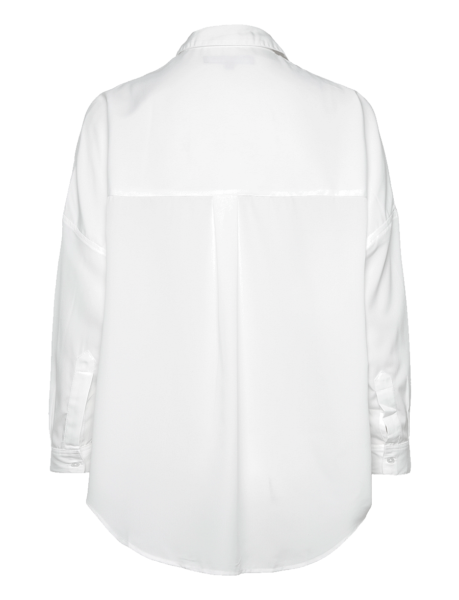 French Connection - RHODES RECYCLED CREPE POPOVER - langærmede skjorter - winter white - 2