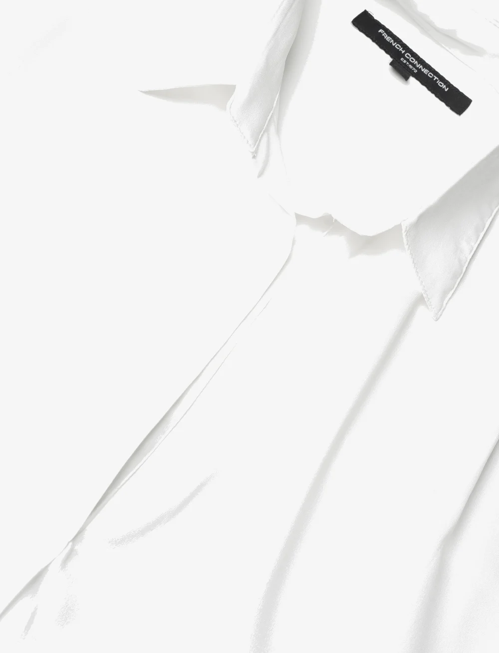 French Connection - RHODES RECYCLED CREPE POPOVER - långärmade skjortor - winter white - 4