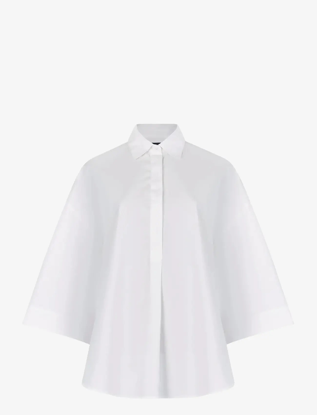 French Connection - RHODES POPLIN SS POPOVER - pikkade varrukatega särgid - linen white - 1