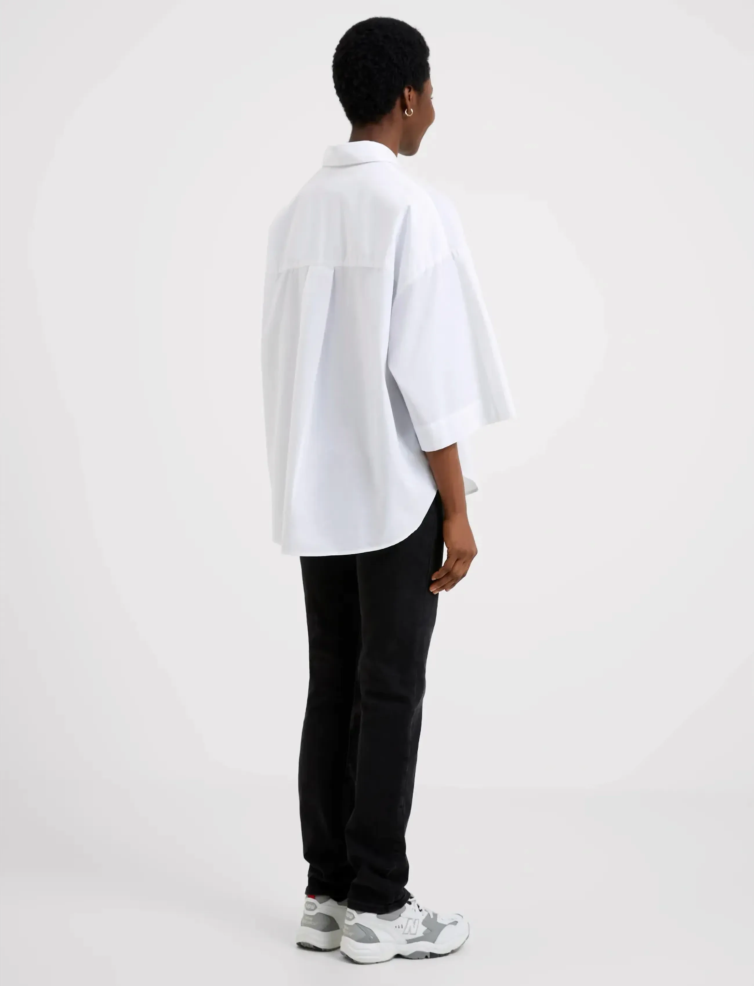 French Connection - RHODES POPLIN SS POPOVER - pikkade varrukatega särgid - linen white - 3