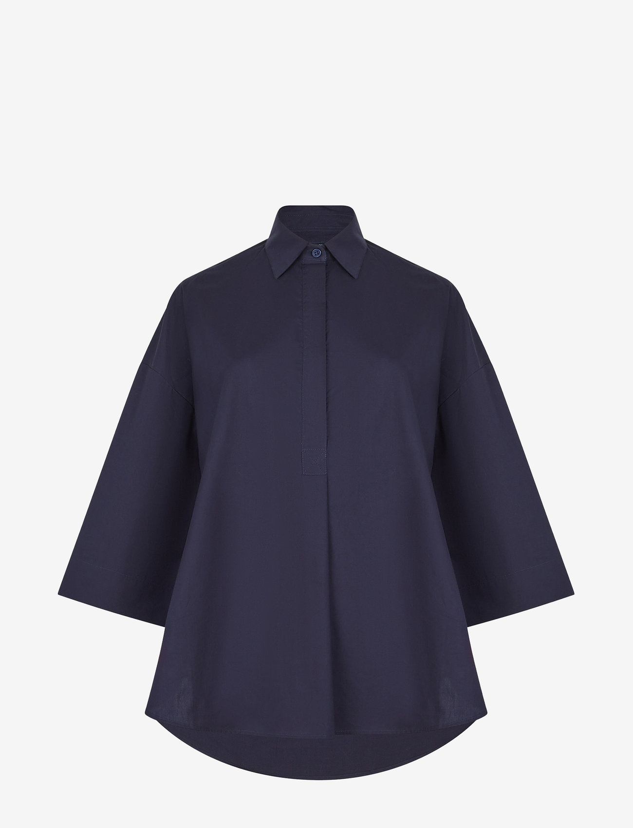 French Connection - RHODES POPLIN SS POPOVER - langærmede skjorter - marine - 1