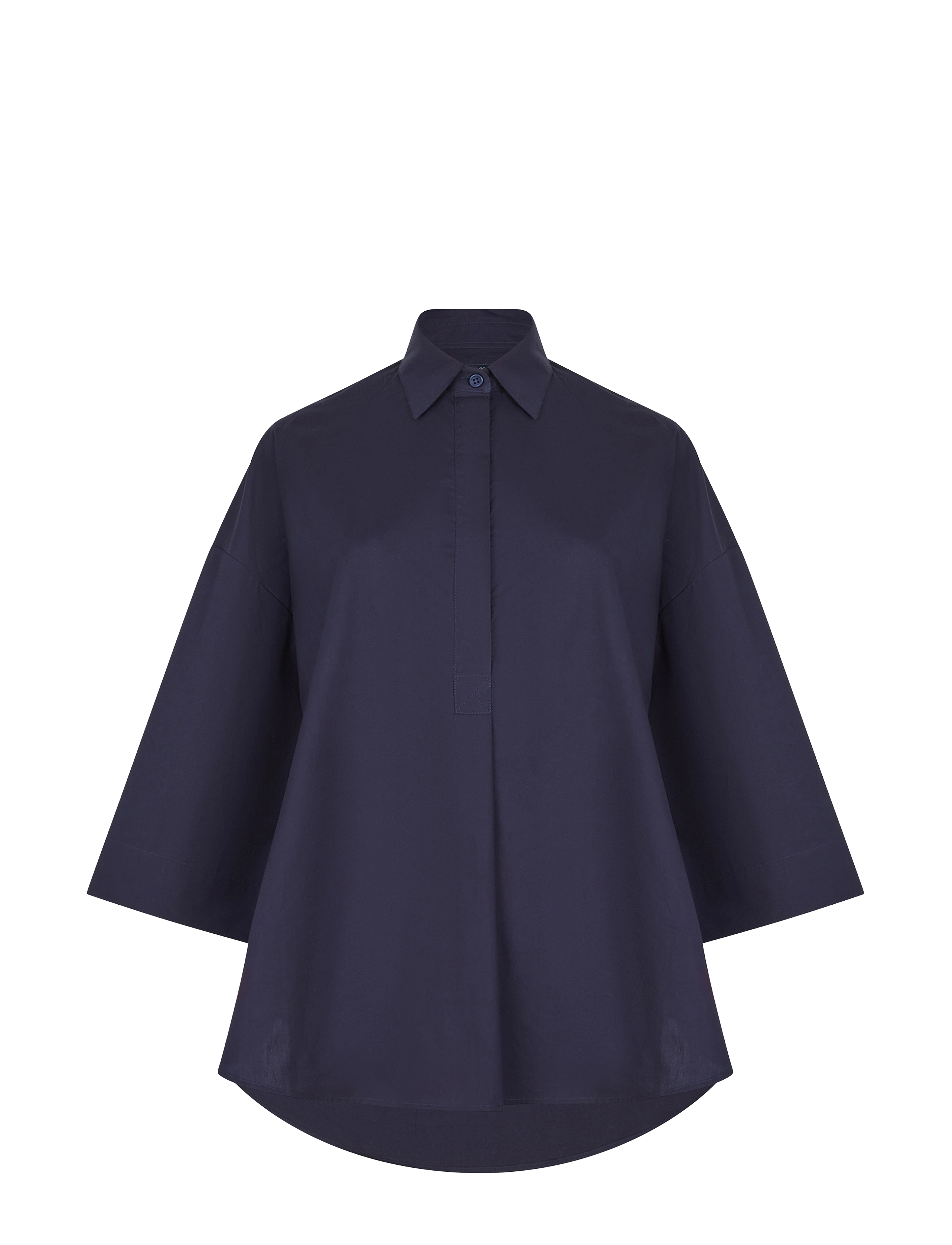 French Connection RHODES POPLIN SS POPOVER - Tøj - MARINE / navy