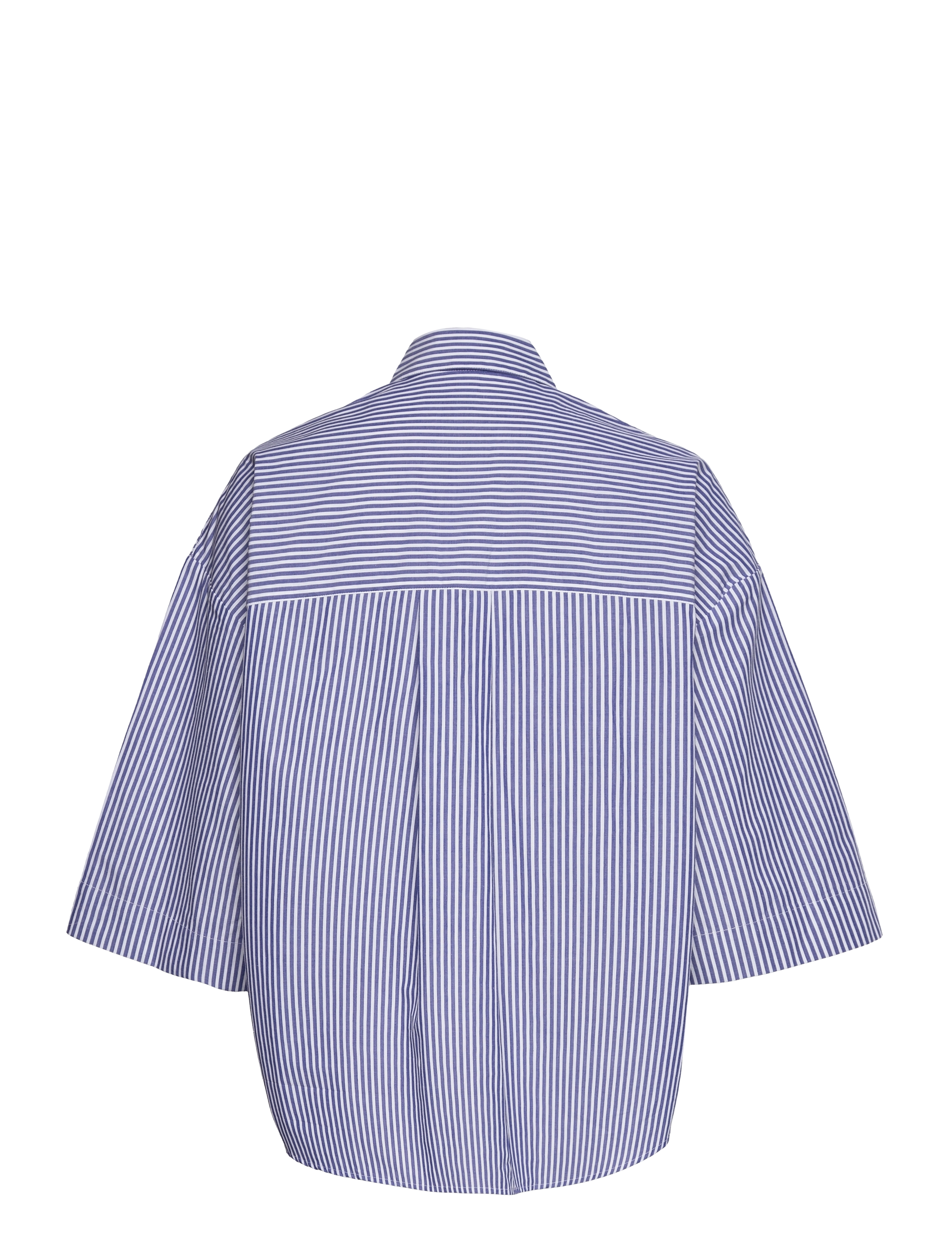 French Connection - RHODES POP STRP SS POPOVR - linen white/marine - 2