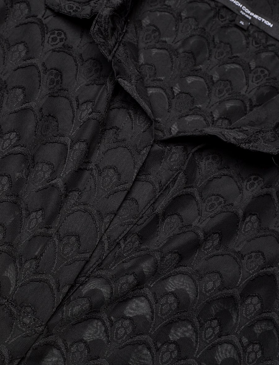 French Connection - GEO BURNOUT POPOVER SHIRT - langærmede skjorter - blackout - 5