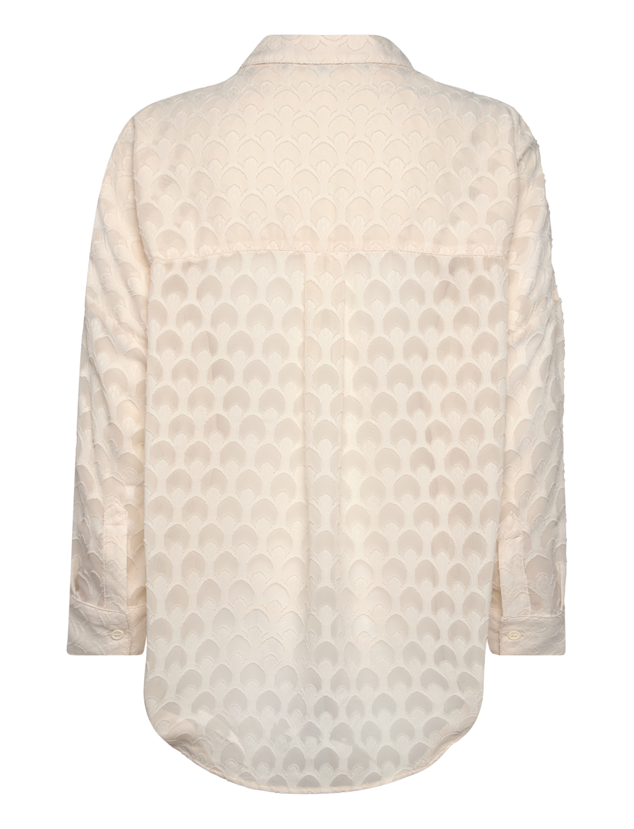 French Connection - GEO BURNOUT POPOVER SHIRT - classic cream - 2