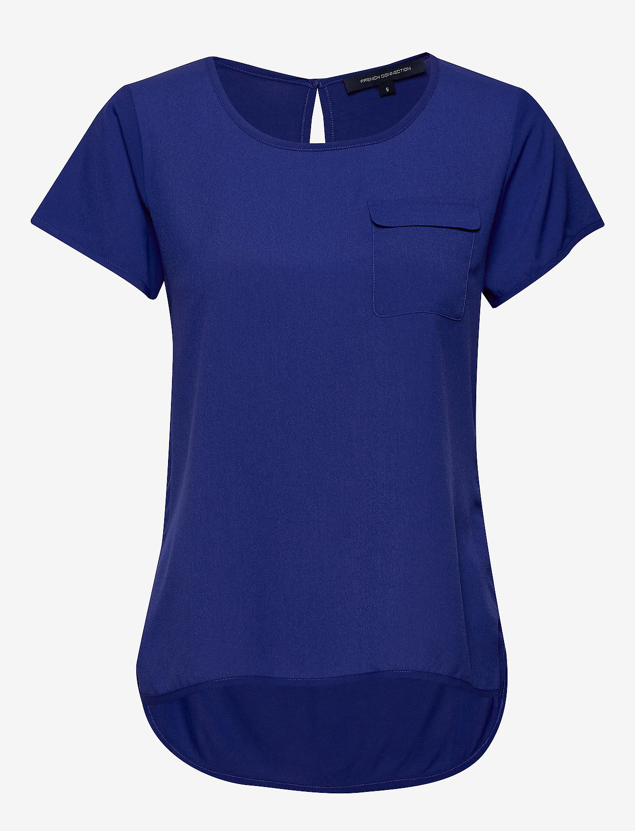 French Connection - ABENA LIGHT ROUND NECK TOP - clement blue - 0