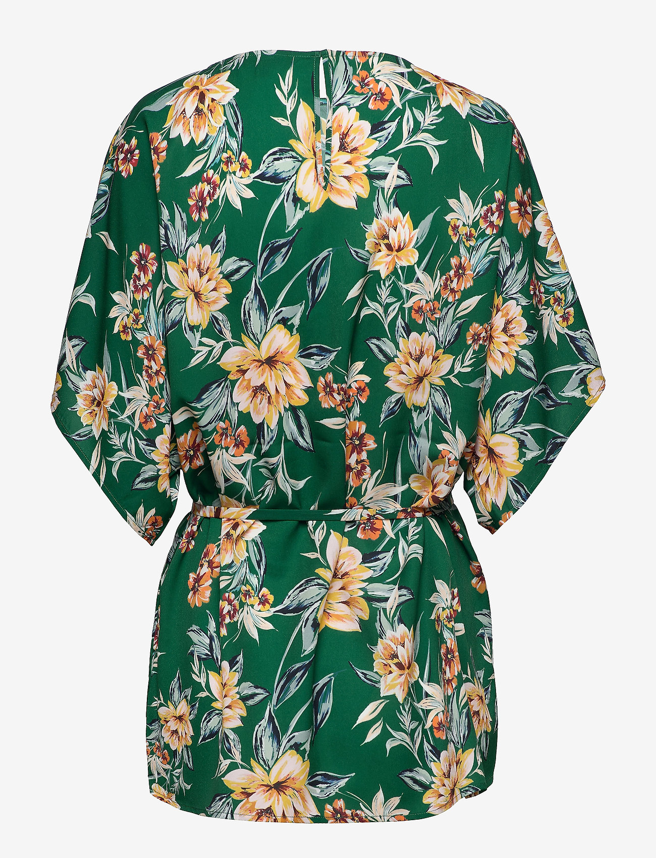 French Connection - CLARIBEL LIGHT S/SL BLTD TOP - evergreen multi - 1