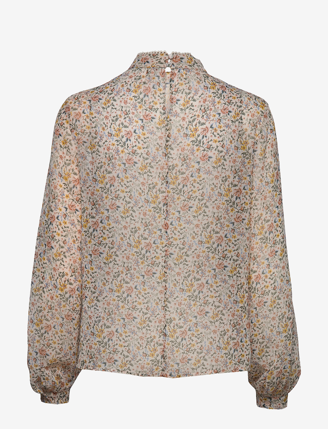 French Connection - DELMIRA CRINKLE PRINTED TOP - cherry crm mse multi - 1