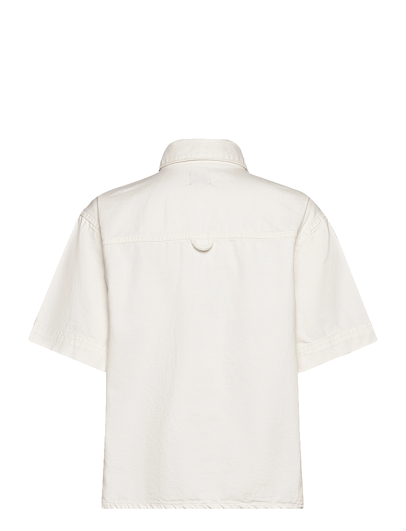 French Connection - FINLEY DENIM SS SHIRT - jeansskjortor - ecru - 2