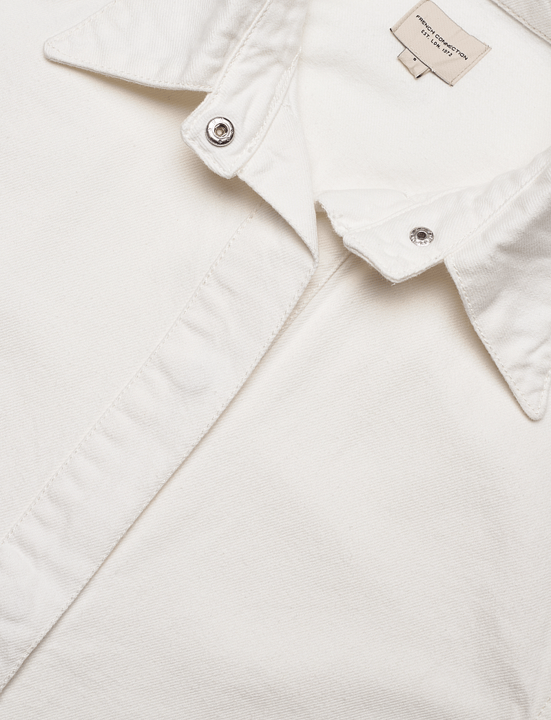 French Connection - FINLEY DENIM SS SHIRT - jeansskjortor - ecru - 5