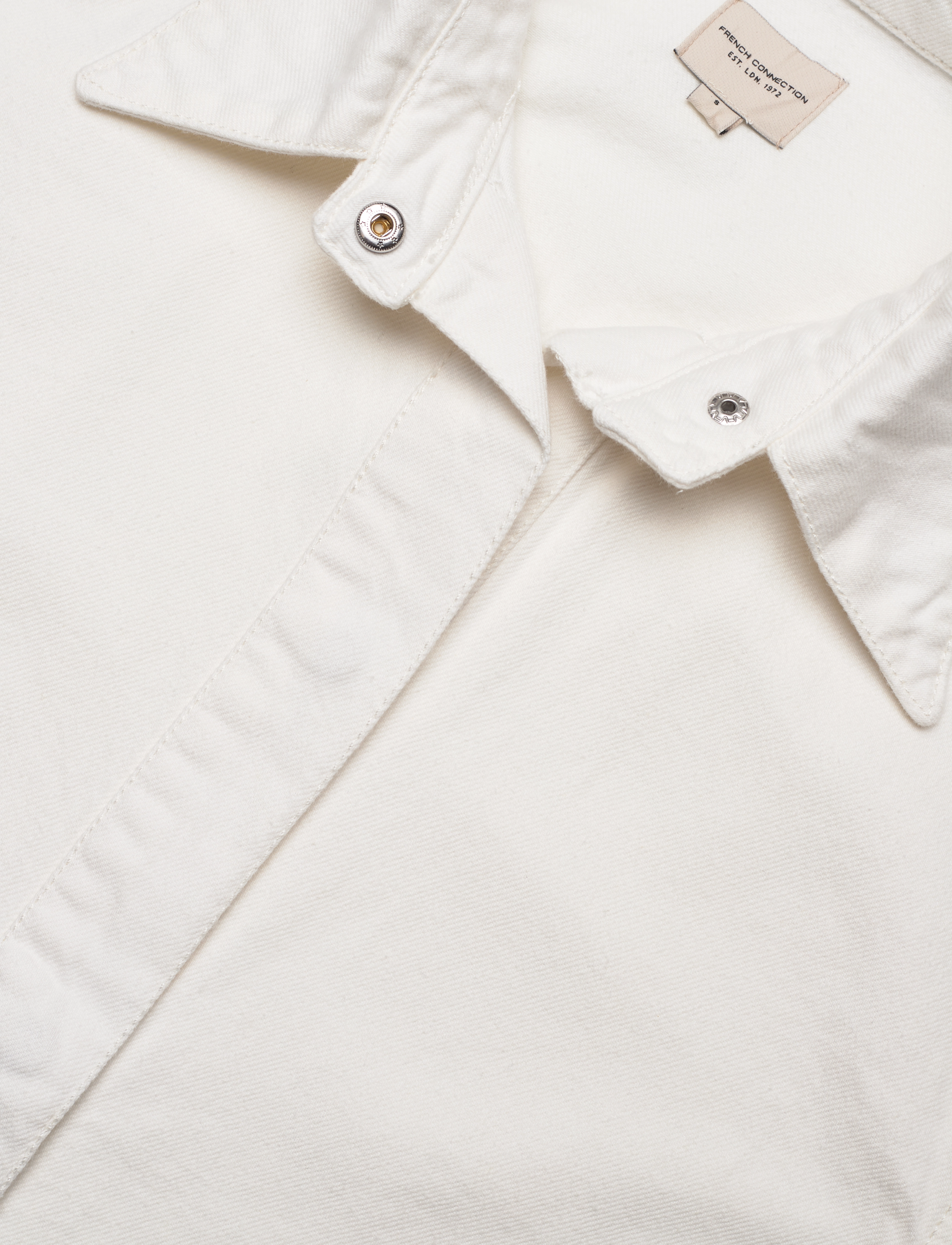French Connection - FINLEY DENIM SS SHIRT - ecru - 5