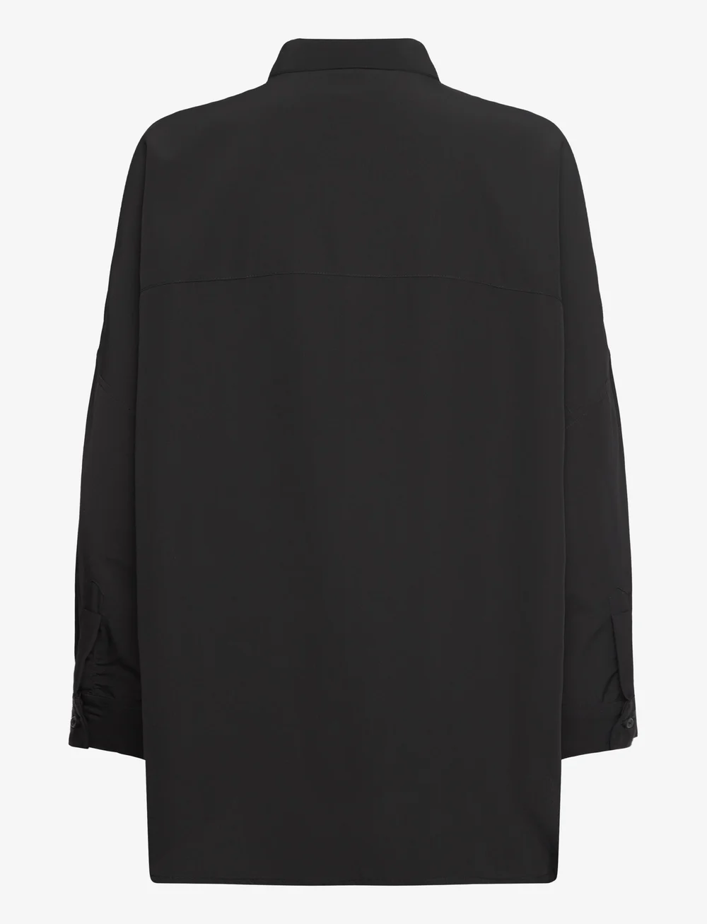 French Connection - CAPRINA CREPE LS BUTTON SHIRT - langärmlige hemden - black - 1