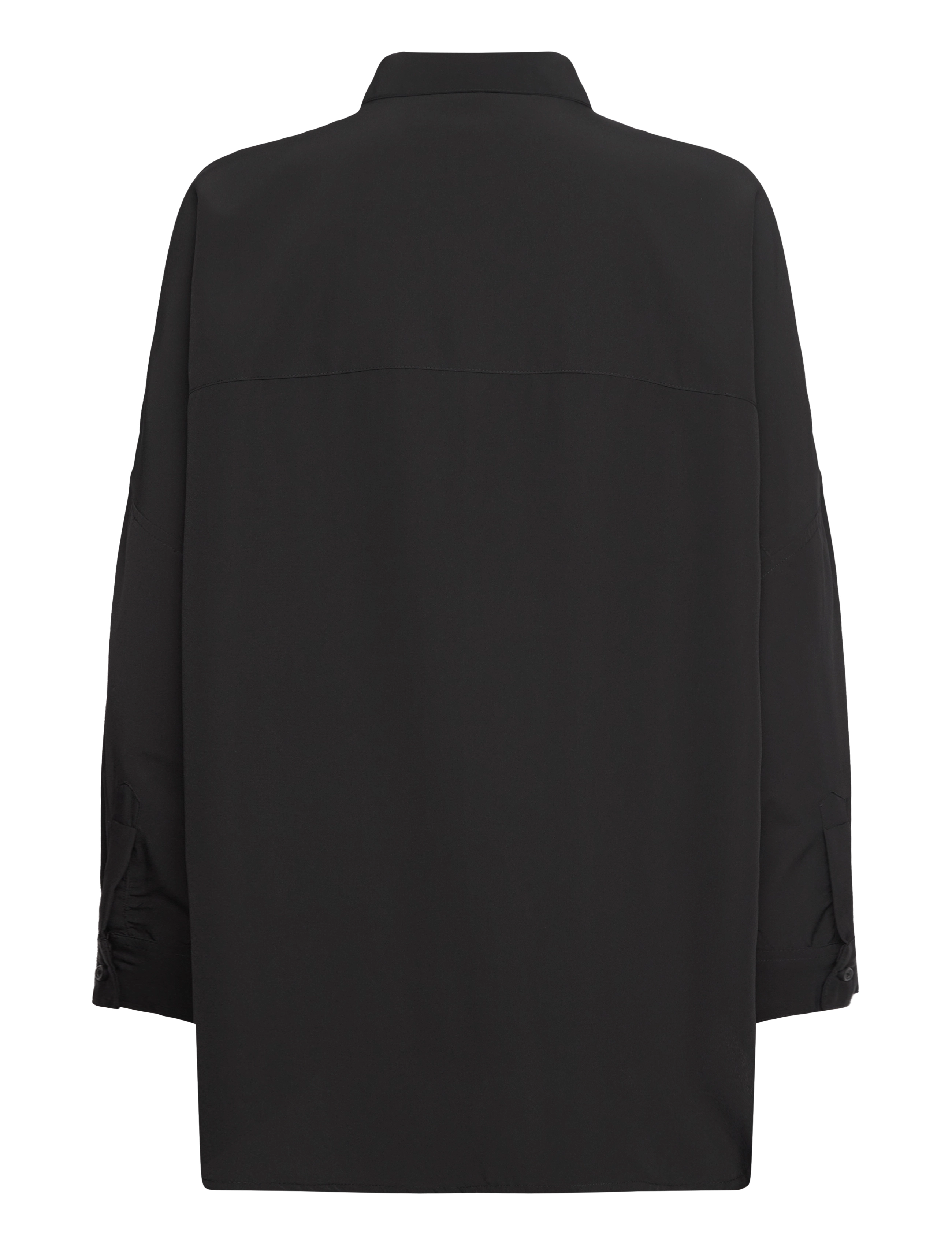 French Connection - CAPRINA CREPE LS BUTTON SHIRT - langærmede skjorter - black - 2