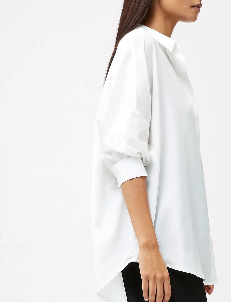 French Connection - CAPRINA CREPE LS BUTTON SHIRT - chemises à manches longues - winter white - 5