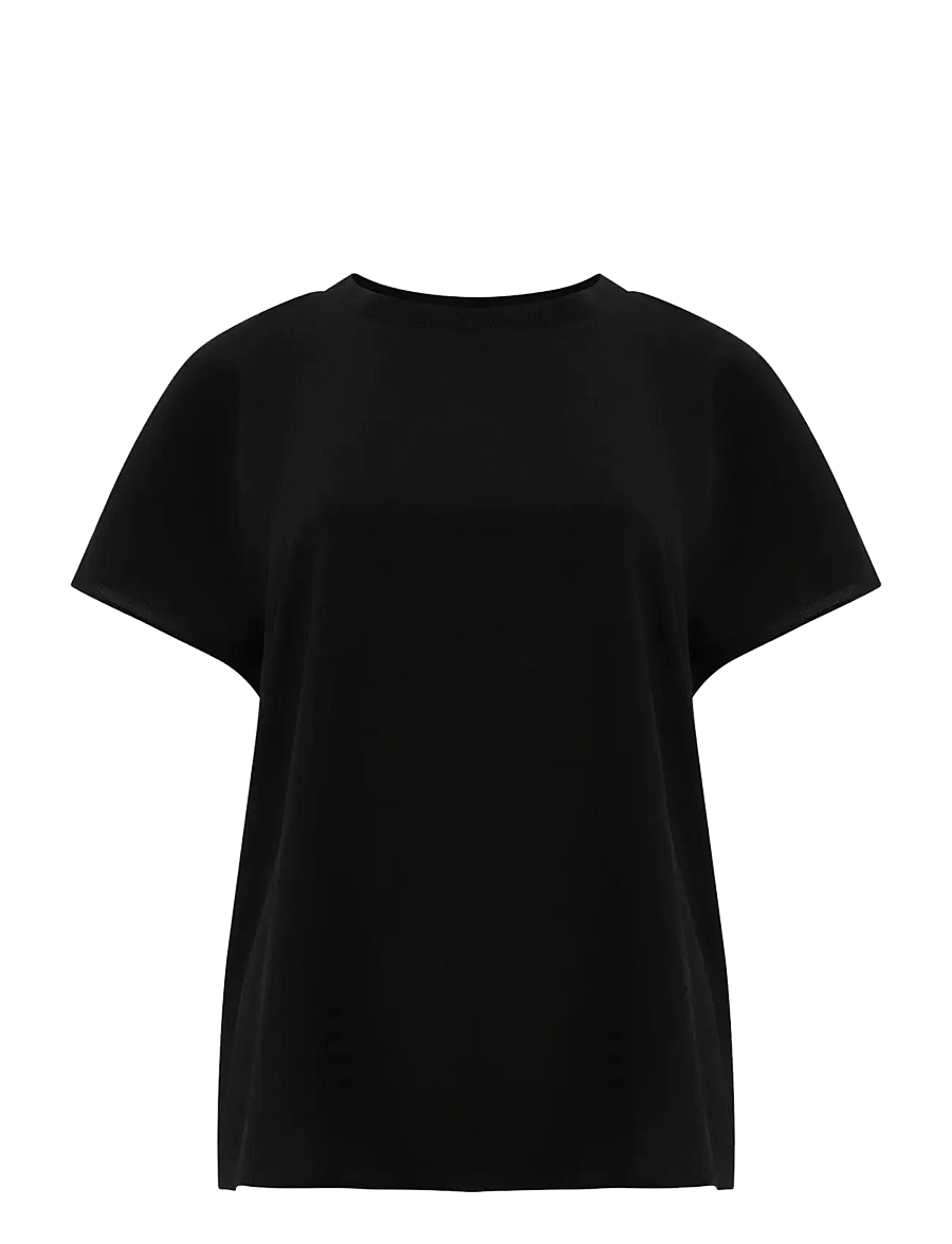 French Connection - CAPRINA CREPE CREW NECK TOP - black - 1