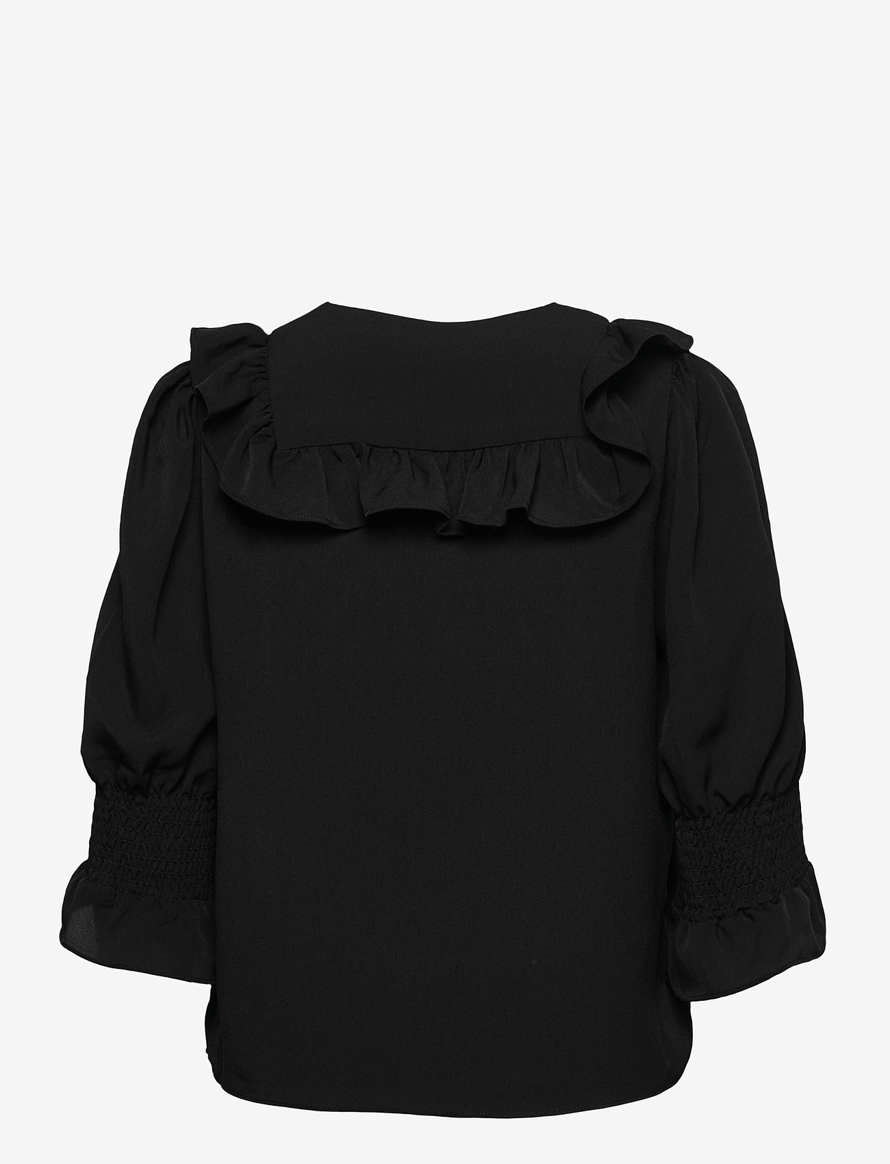 French Connection - CREPE LIGHT RUFFLE BLOUSE - black - 1