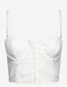 IVA BRODERIE COT CROP TOP, French Connection