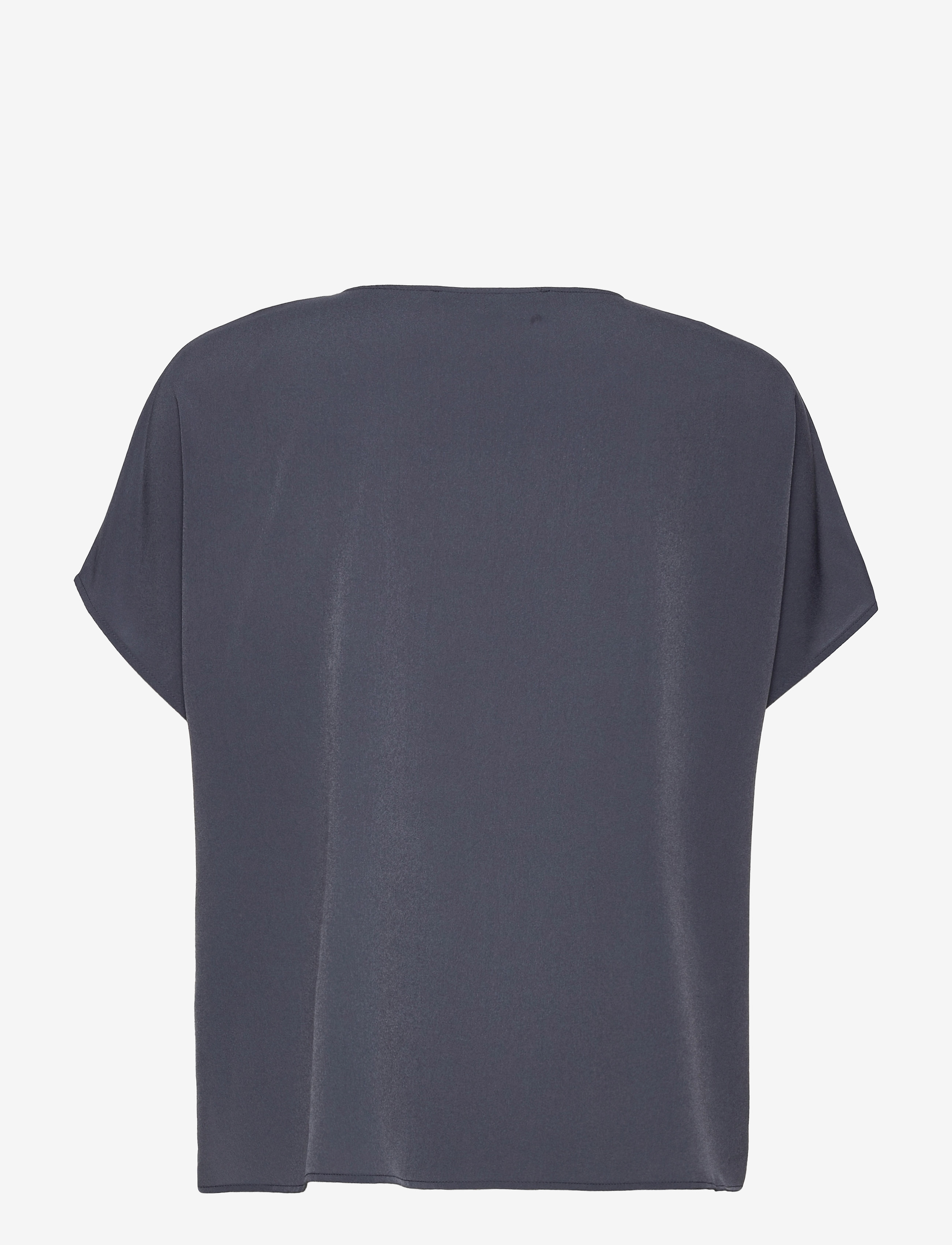 French Connection - CREPE LIGHT S/S V NK TOP - iron ink - 2