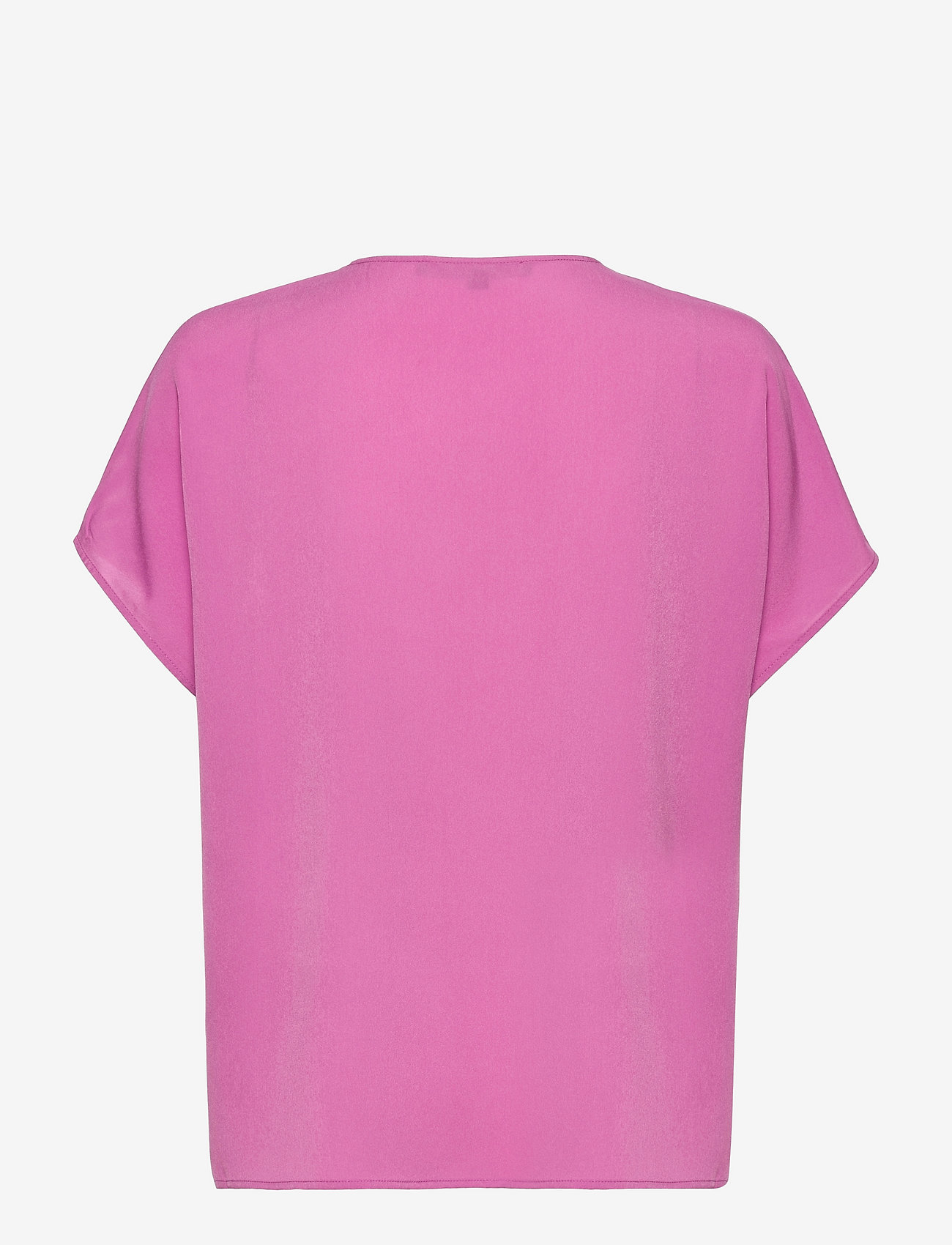French Connection - CREPE LIGHT S/S V NK TOP - purple meadow - 1