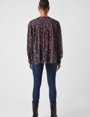 French Connection - ALAANA CRINKLE TOP - long-sleeved blouses - black multi - 4