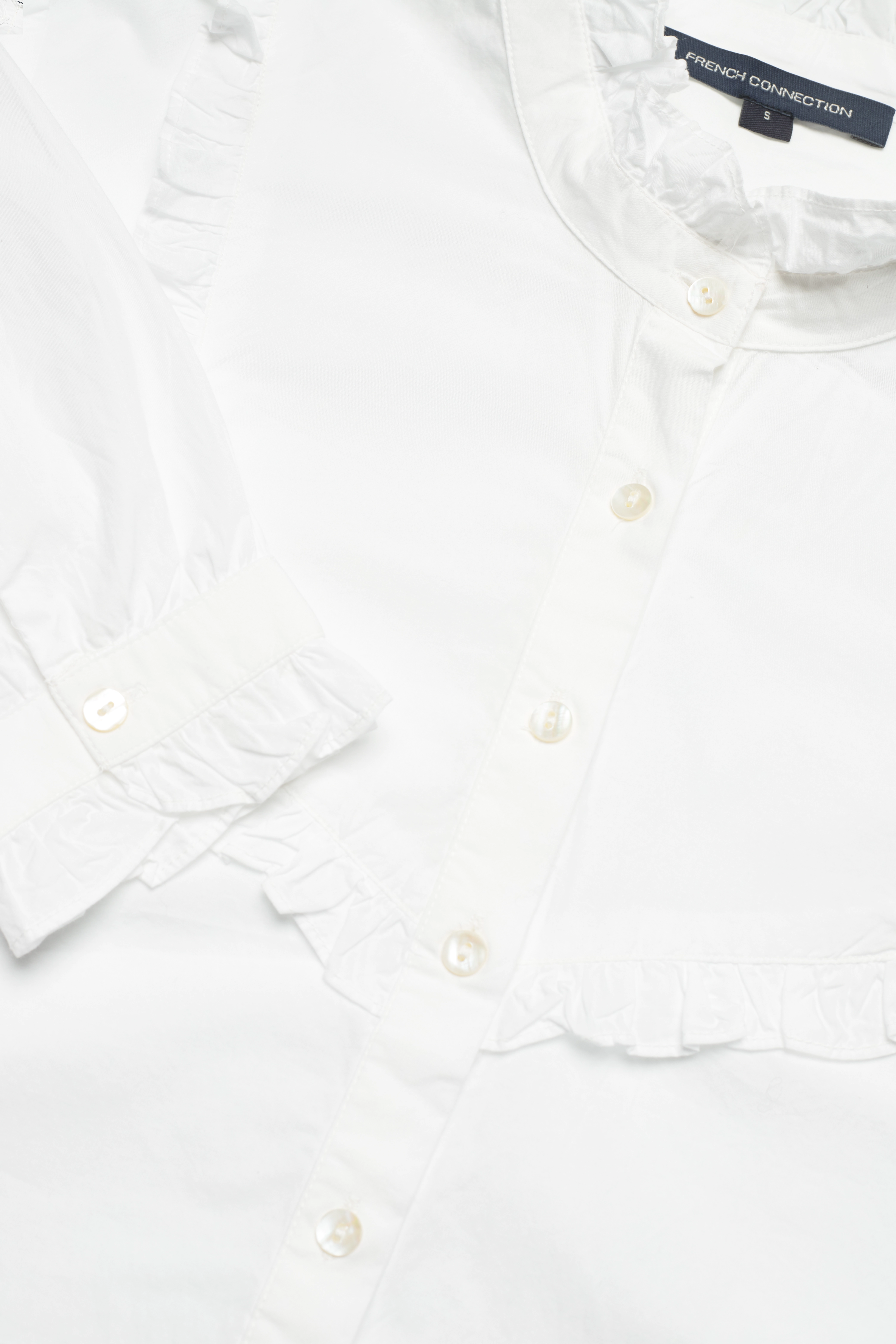 French Connection - ZAVES ORGANIC POPLIN RUF BLOUS - summer white - 5
