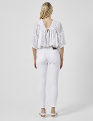 French Connection - ABANA BITON BROIDERIE TOP - t-shirt & tops - linen white - 4