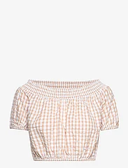 French Connection - FILIPPA COT POPLIN OFF SHLD TP - crop topit - incense - 0