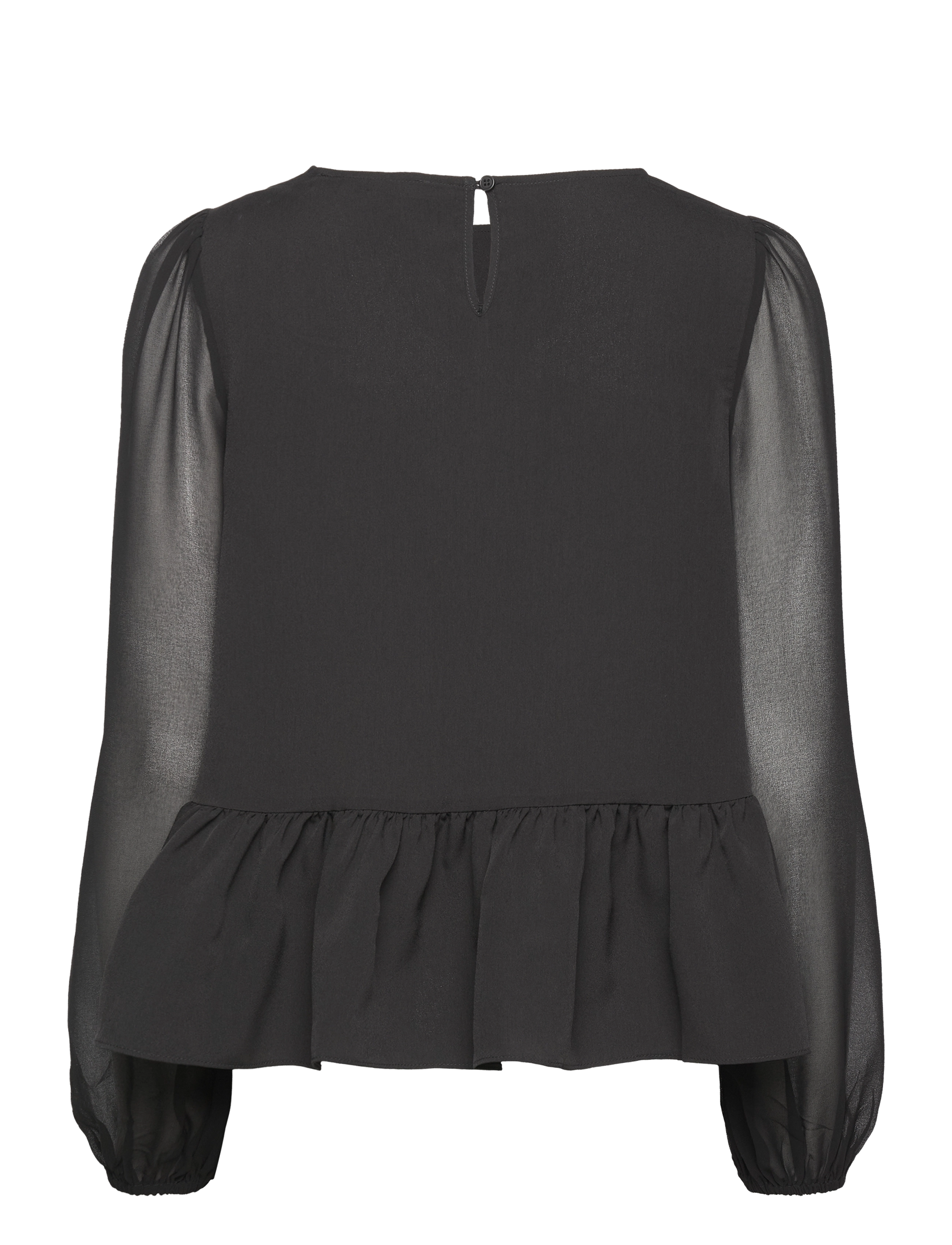 French Connection - CREPE LIGHT GEORGETT PEPLUM TP - black - 2