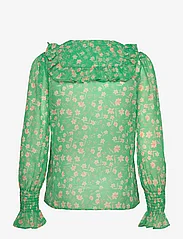 French Connection - CAMILLE HALLIE CRINKLE LS TOP - langärmlige blusen - poise green - 1