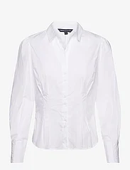 French Connection - RHODES POPLIN SHIRT - langermede skjorter - linen white - 0