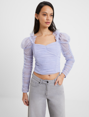 French Connection - EDREA TULLE TOP - long-sleeved blouses - cosmic sky - 2