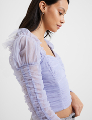 French Connection - EDREA TULLE TOP - long-sleeved blouses - cosmic sky - 3