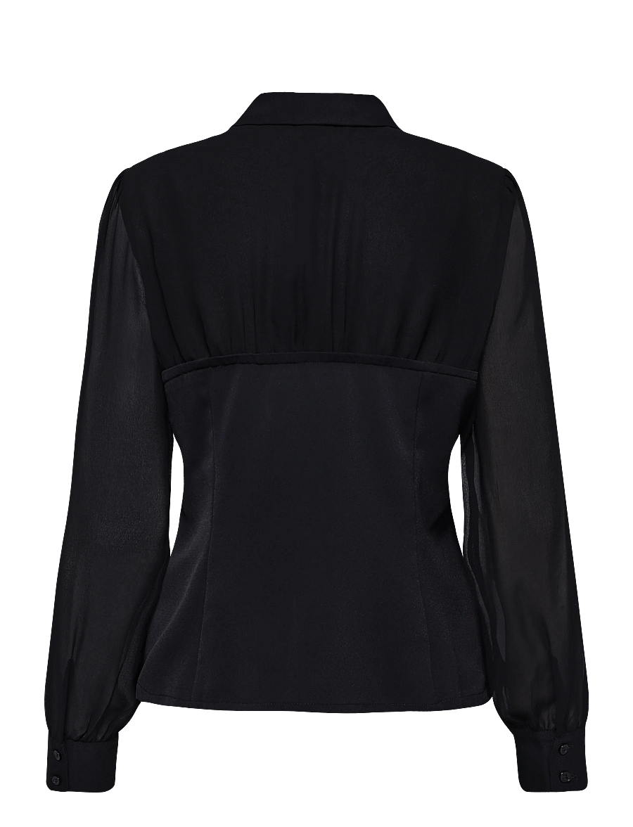 French Connection - AREZZO CORSET SHIRT - langærmede skjorter - black - 2