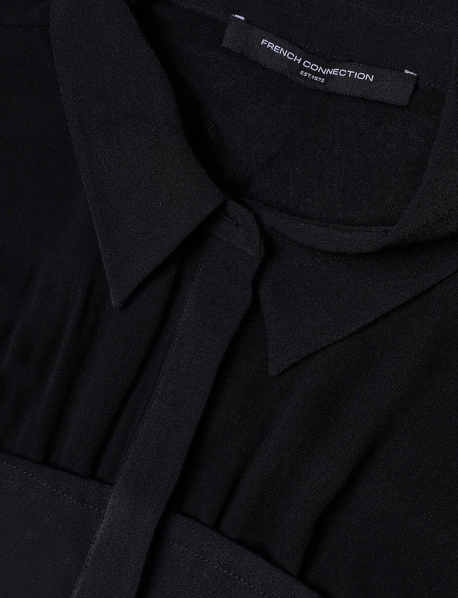 French Connection - AREZZO CORSET SHIRT - langærmede skjorter - black - 5