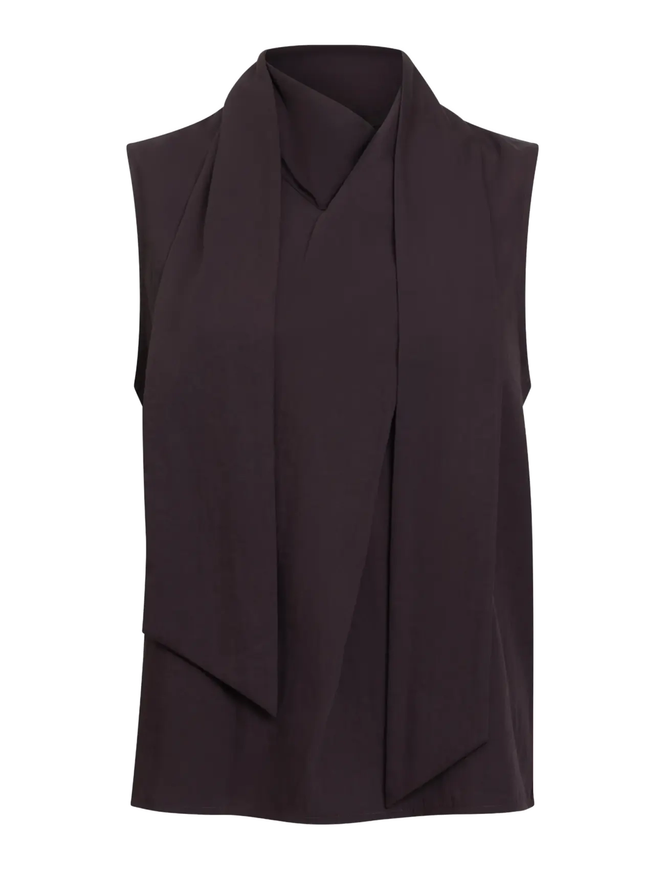 French Connection - LEELA SCARF TOP - Ärmlösa blusar - mocha brown - 1
